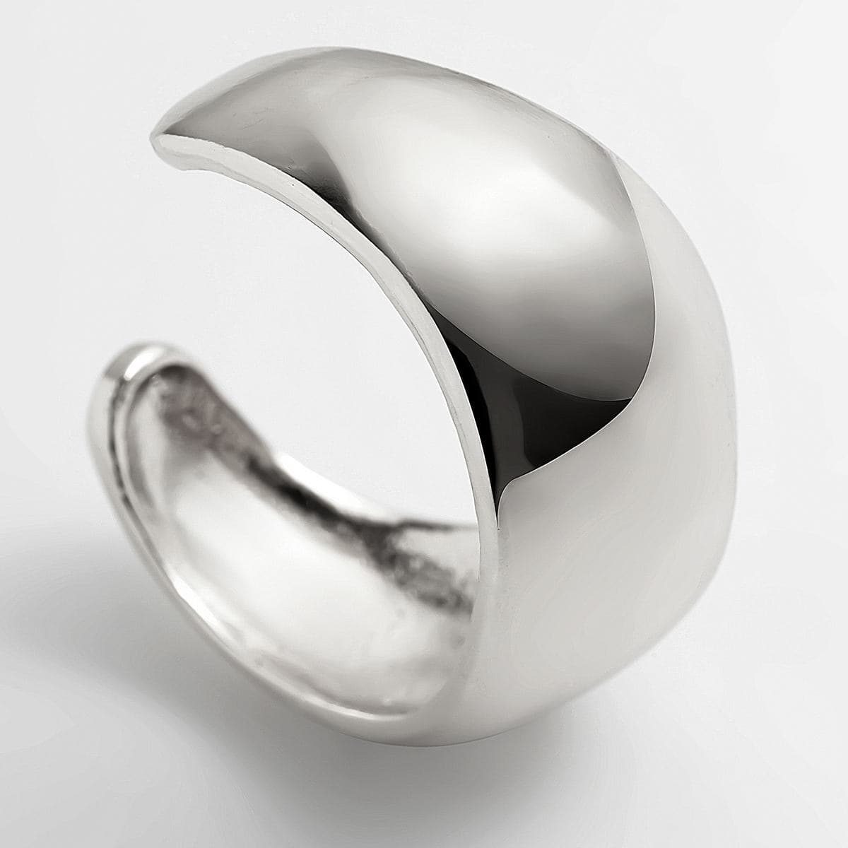 Luxe Silver Wide Statement Cuff Bracelet for Women ✨