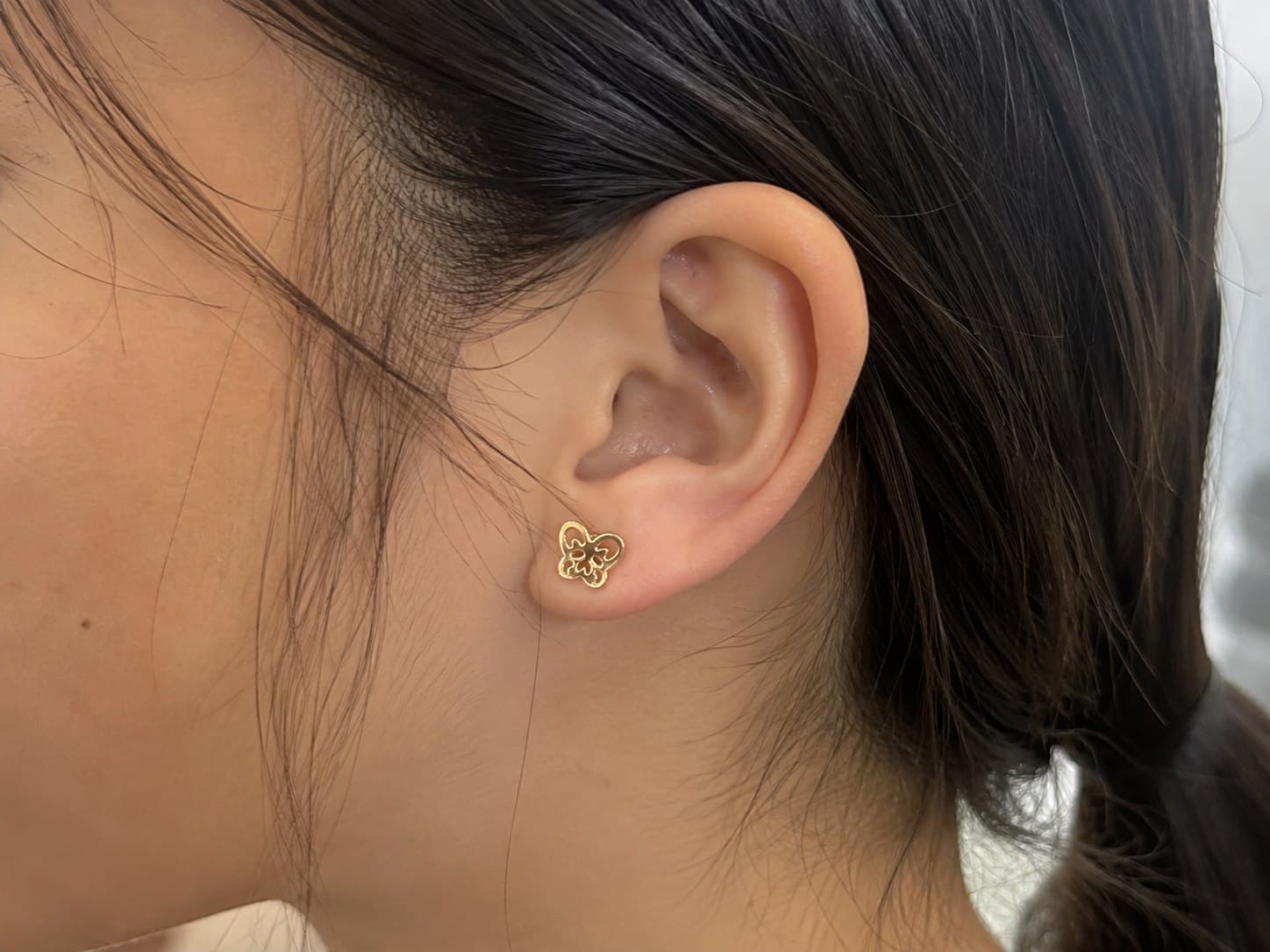 Elegant Butterfly Gold Stud Earrings for Women | Minimal Everyday Jewellery