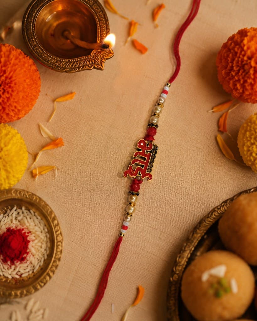 DivoRama Set of 3 Rakhis for Brother | English BHAI & Hindi Bhai Name Rakhi with Evil Eye Rakhi | Designer Rakhi for Bhaiya Bhai | Raksha Bandhan 2026 Thread Rakhi Combo